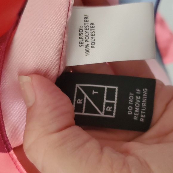 Tanya Taylor Avril Printed Satin Tie Multicolor Blouse Size XS - Picture 8 of 12